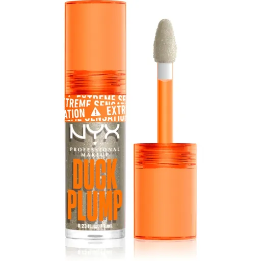 NYX Professional Makeup Duck Plump lesk na rty se zvětšujícím efektem odstín Quazy Silver 7 ml