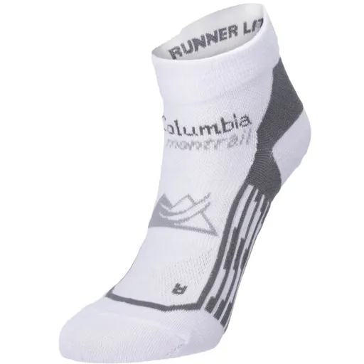 Columbia LINES RUN LOW-CUT Sportovní ponožky, bílá, velikost
