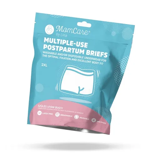 MomCare Poporodní kalhotky pro více použití vel. 2XL 4 ks