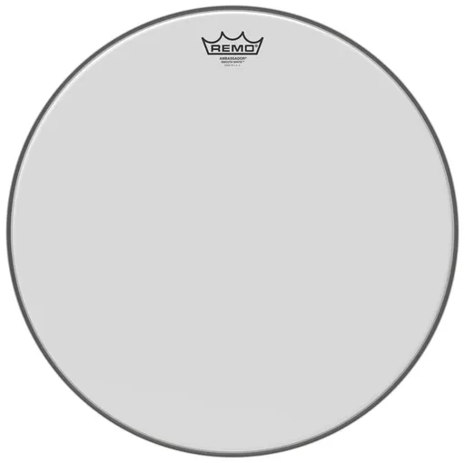 Remo 18" Ambassador Smooth White