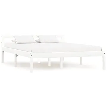 Rám postele bílý masivní borovice 140x200 cm (283187)