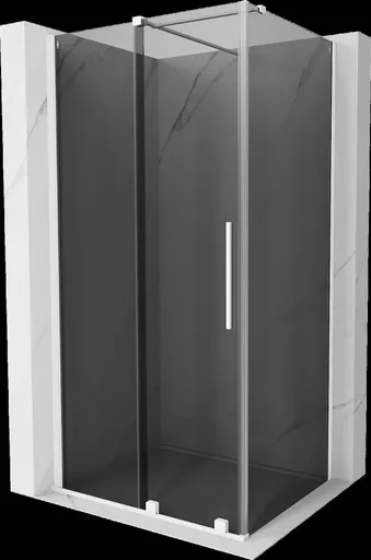 MEXEN/S Velar sprchový kout, posuvné dveře 90 x 110, grafit, bílá 871-090-110-41-20