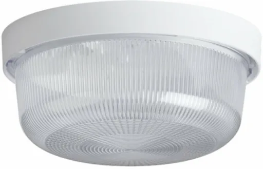 OSMONT ELE50004 ELEKTRA 3 stropní/nástěnné průmyslové plastové svítidlo bílá / čirá IP54 60W E27