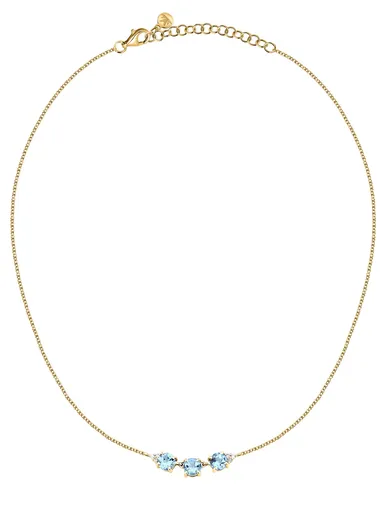 Morellato Luxusní pozlacený náhrdelník s kubickými zirkony Tesori SAIW302