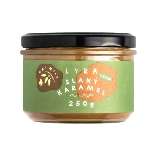 Oříškový krém SALTY CARAMEL VEGAN 250 g, LYRA