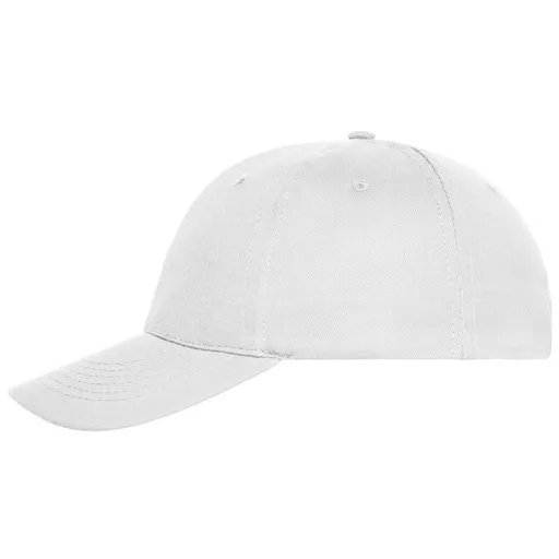 Myrtle Beach (Daiber) 6 panelová kšiltovka z bio bavlny MB6236 - Bílá