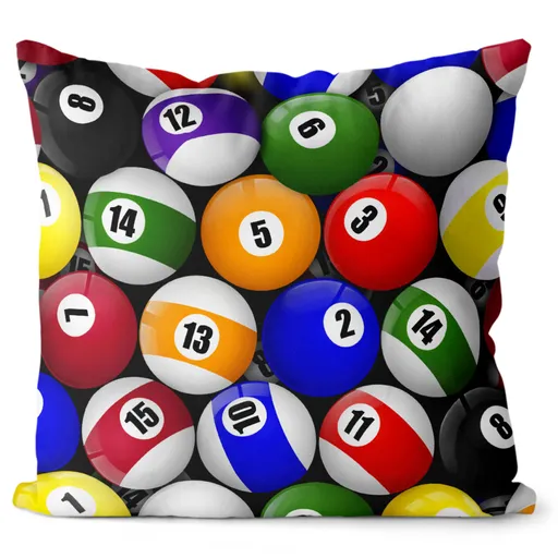 Polštář Kulečníkové koule (Velikost: 40 x 40 cm)