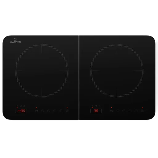 Klarstein Cookio, indukční varná deska, 3500 W, 2 zóny, časovač, sklokeramika