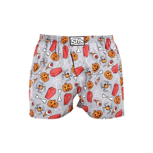 Styx Pánské trenky art klasická guma Halloween rakve (A1752) XXL