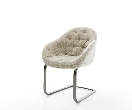 Jídelní židle Gaio-Flex látka Měkký béžová jídelní židle plochá