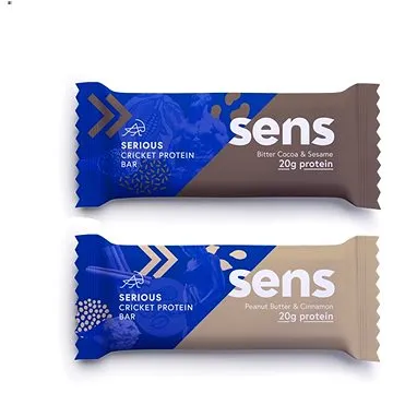 SENS Serious Protein tyčinka s 20g bílkovin a cvrččí moukou, 60g (SPTsens0014nad)