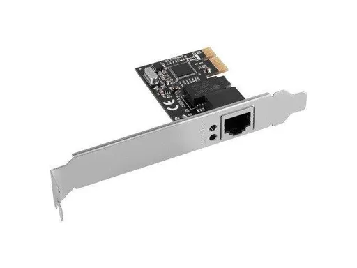 LANBERG PCI-EXPRESS->RJ45 ETHERNETOVÝ ADAPTÉR SÍŤOVÁ KARTA PCI-E X1 1X RJ45 1GB RTL8111C NÍZKÝ PROFIL