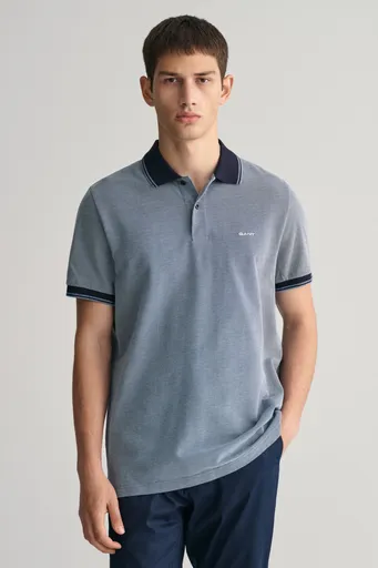 POLOKOŠILE GANT 4-COL OXFORD SS PIQUE DUSTY BLUE SEA