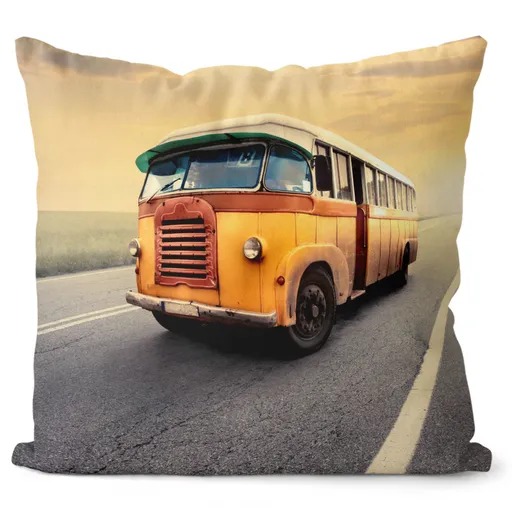 IMPAR Polštář Retro autobus 40x40 cm (Velikost: 40 x 40 cm)