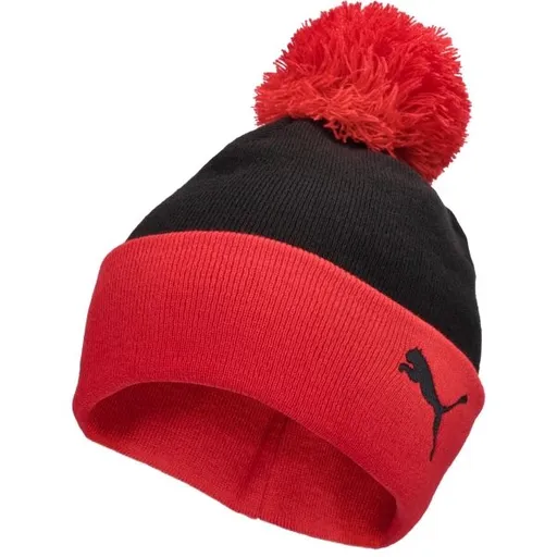Puma AC MILAN ESSENTIALS POM POM BEANIE Zimní čepice, černá, velikost ADULT