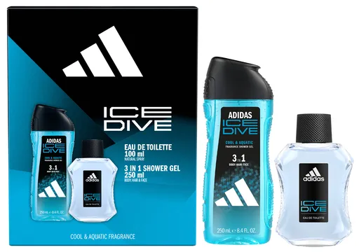 Adidas Ice Dive - EDT 100 ml + sprchový gel 250 ml