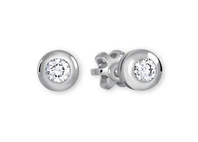 Soliter Náušnice z bílého zlata s krystaly 236 001 00634 07