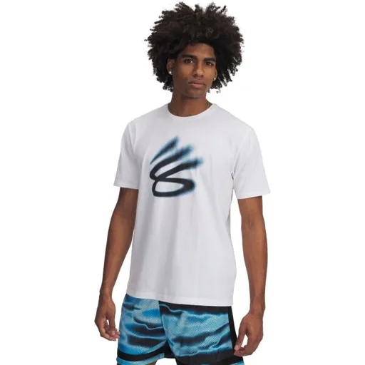 Under Armour CURRY PLAYABLE TEE Pánské triko, bílá, velikost