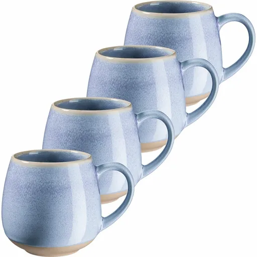 Mäser Sada velkých hrnků 4 ks AQUATA – 500 ml, modrá, 500 ml