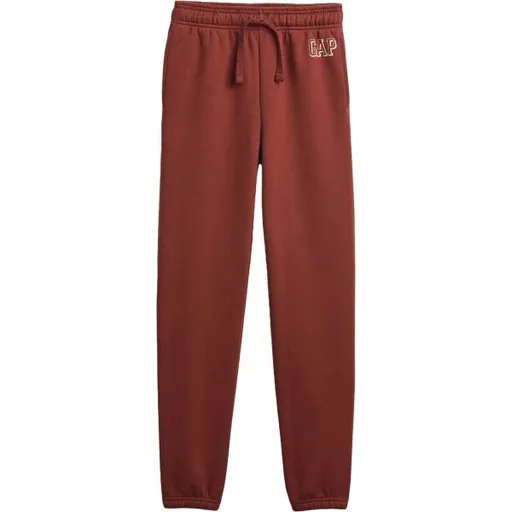 GAP V-FRCH LOGO JOGGER Chlapecké tepláky, hnědá, velikost