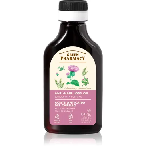 Green Pharmacy Horsetail Burdock Oil lopuchový olej proti padání vlasů 100 ml