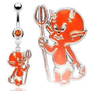 Piercing do pupíku čertík