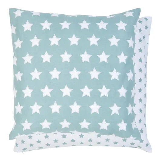 Tyrkysový povlak na polštář Shining for you - 50*50 cm Clayre & Eef