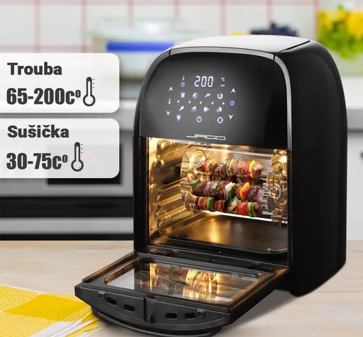 80700 JAGO Horkovzdušná fritéza s dotykovým displejem, 1800 W