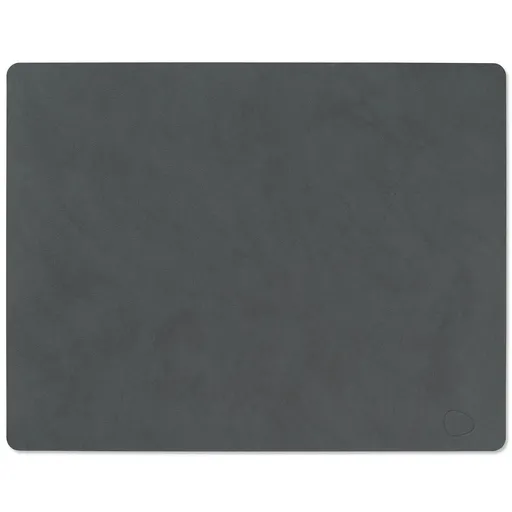 Prostírání SQUARE NUPO 35 x 45 cm, antracitová, kůže, LIND DNA