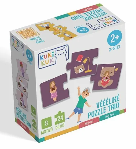 KukiKuk® KukiKuk -  Véééliké puzzle trio Můj den