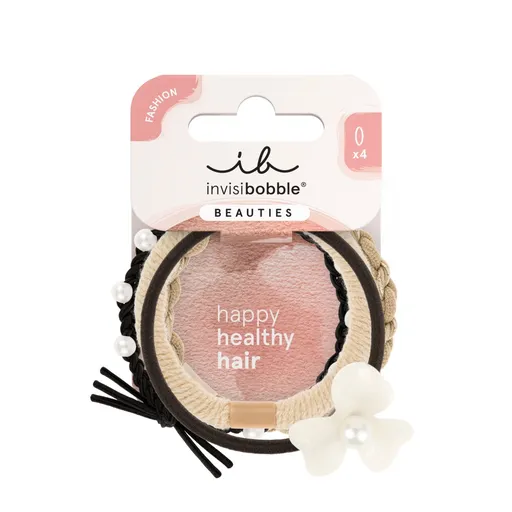 Invisibobble Gumička do vlasů Beauties Flower Pearl 4 ks