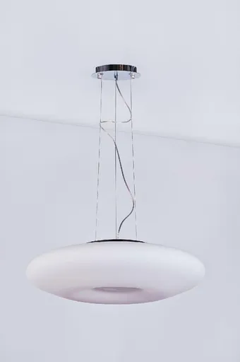 AZzardo PIRES závěsné svítidlo 3x E27 60W bez zdroje 50cm IP20, chrom/bílá