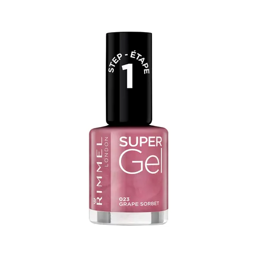 Rimmel Gelový lak na nehty Super Gel (Nail Polish) 12 ml 023 Grape Sorbet