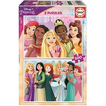 Educa Puzzle Disney princezny 2x100 dílků (19298)