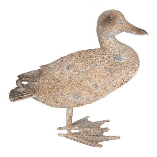 Hnědá antik dekorace kachna Duck - 22*15*21 cm 6PR5477