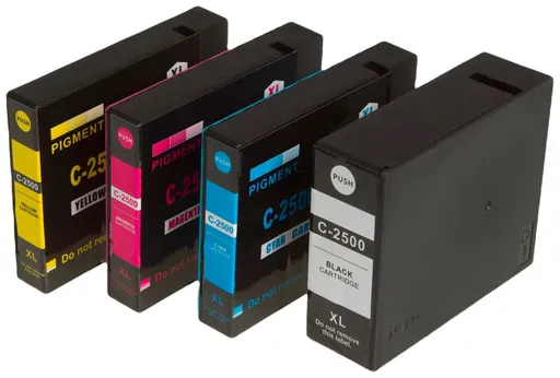 MultiPack CANON PGI-2500-XL - kompatibilní cartridge, černá + barevná, 1x70ml/3x20ml