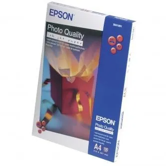Epson Photo Quality InkJet Paper C13S041061, 104 g/m2, A4, 100ks, matný, bílý, foto papír