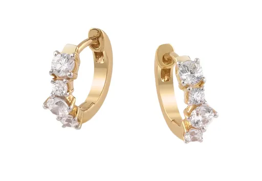 Guess Pozlacené kruhy se zirkony Jardin JSBE04462JWYGT/U