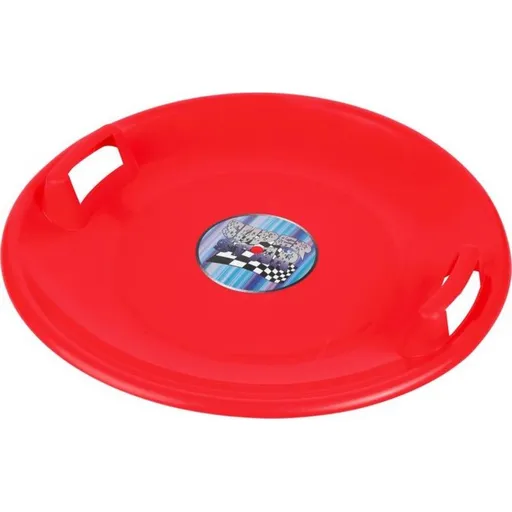 Plastkon Sáňkovací talíř Super Star Červená