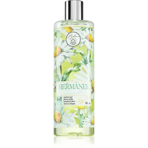 Bohemia Gifts & Cosmetics Flower Line Chamomilla mycí gel na tělo a vlasy 4 v 1 400 ml