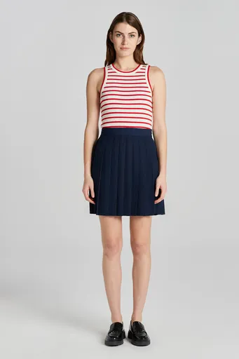 SUKNĚ GANT PLEATED SKIRT CLASSIC BLUE