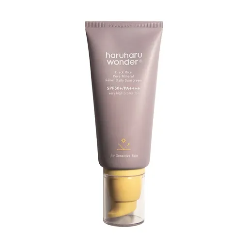 Haruharu Wonder Minerální opalovací krém SPF 50+ Black Rice Pure Mineral (Relief Daily Sunscreen) 50 ml