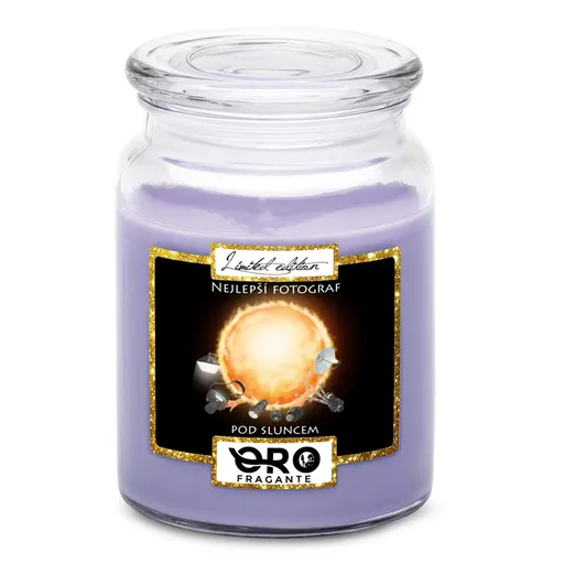 Svíčka Nejlepší fotograf pod sluncem (Vůně svíčky: Levandule)