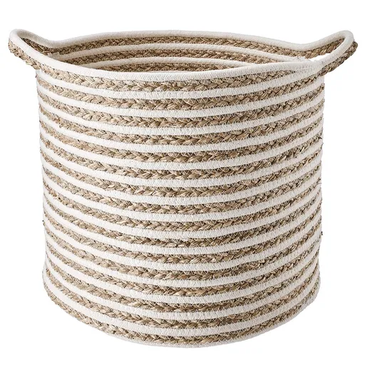 COTTON BRAID Úložný koš pruhovaný velký