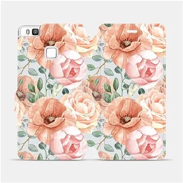 Flip pouzdro na mobil Huawei P9 Lite - MP02S Pastelové květy (5903516756759)
