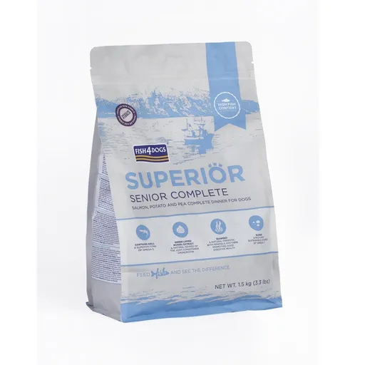 Fish4Dogs Granule velké pro starší psy Superior losos s bramborami 1,5 kg