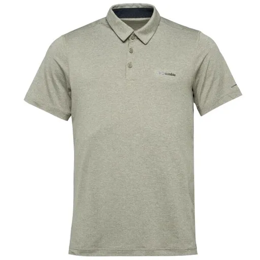 Columbia TECH TRAIL POLO Pánské funkční polo, tmavě zelená, velikost