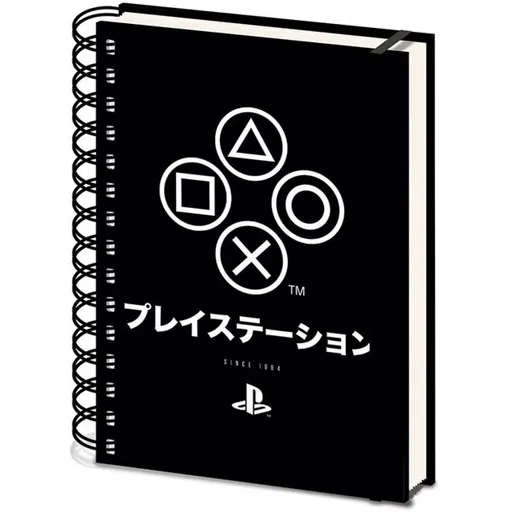 Blok A5 kroužkový Playstation Onyx