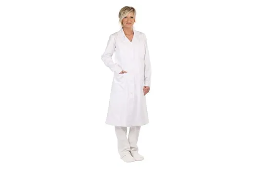 VERIS plášť dl. rukáv dámský bílý 40