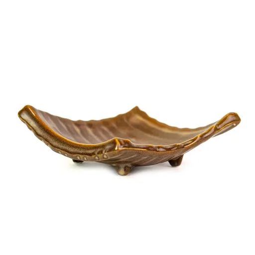 Servírovací talíř DUNE 14 x 11 cm, béžová, keramika, MIJ